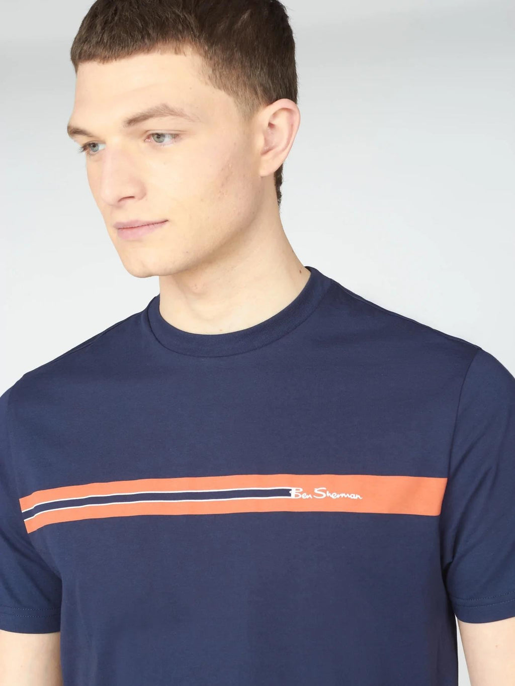 Ben Sherman Men's Regular Fit Chest Stripe Tee (0063358) M-XXL, 2 Colours