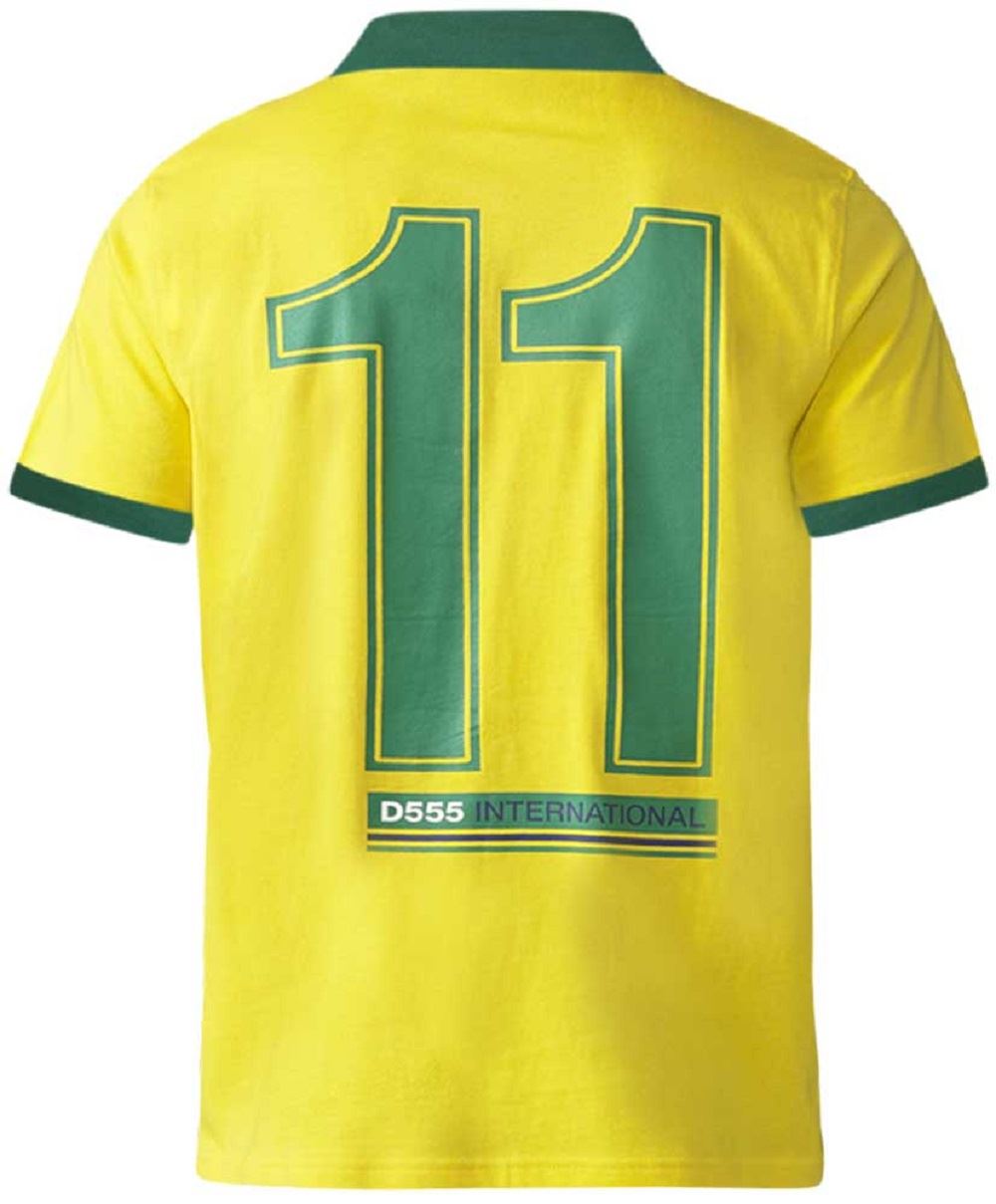 D555 Brazil Football Polo Shirt (Silva)