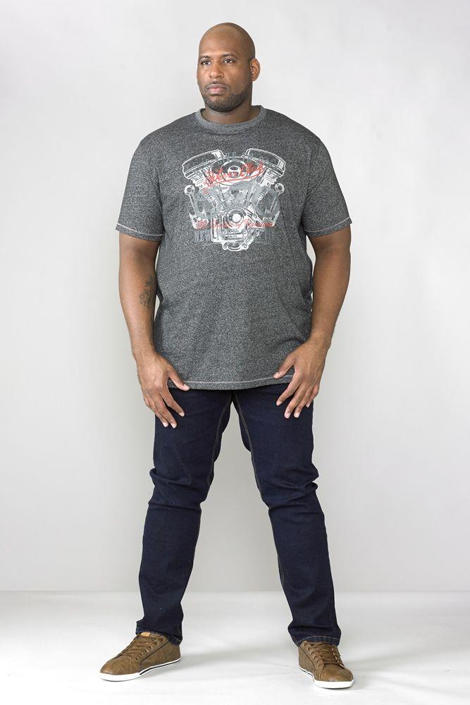 CEDRIC-KS-D555 Tapered Fit Stretch Jeans In Indigo