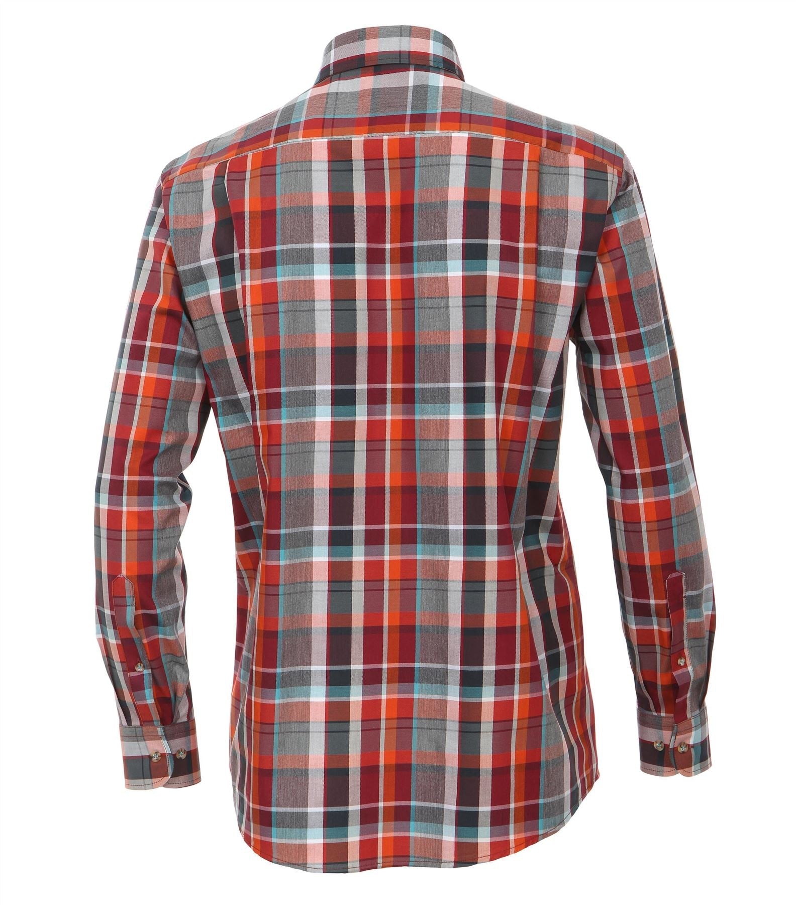Casa Moda Premium Cotton Button Down Collar LS Check Shirt in size XXL to 5XL