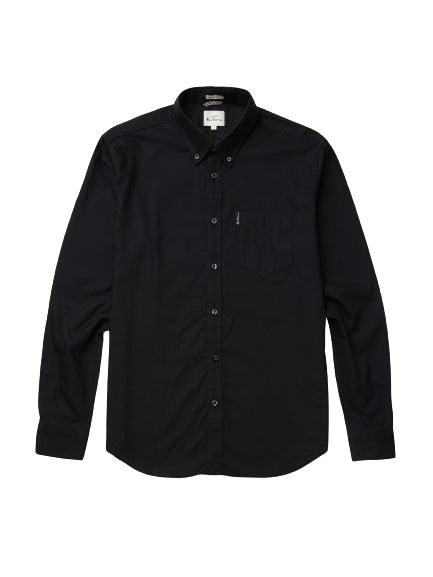 Ben Sherman Men's  Long Sleeve Organic Cotton Oxford Shirt 2XL to 5XL, 4 Colours