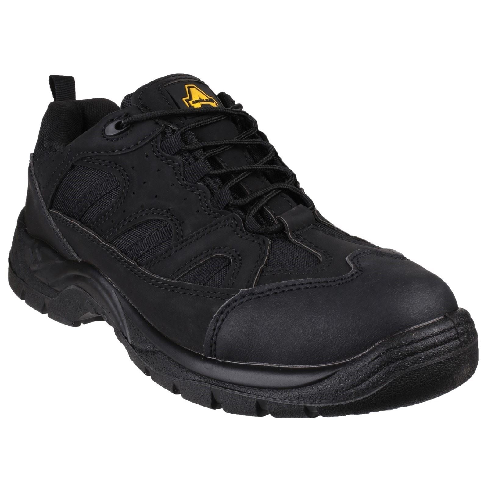 Amblers Men Boots - FS214 Vegan Friendly Safety Shoes in Black, 4-13