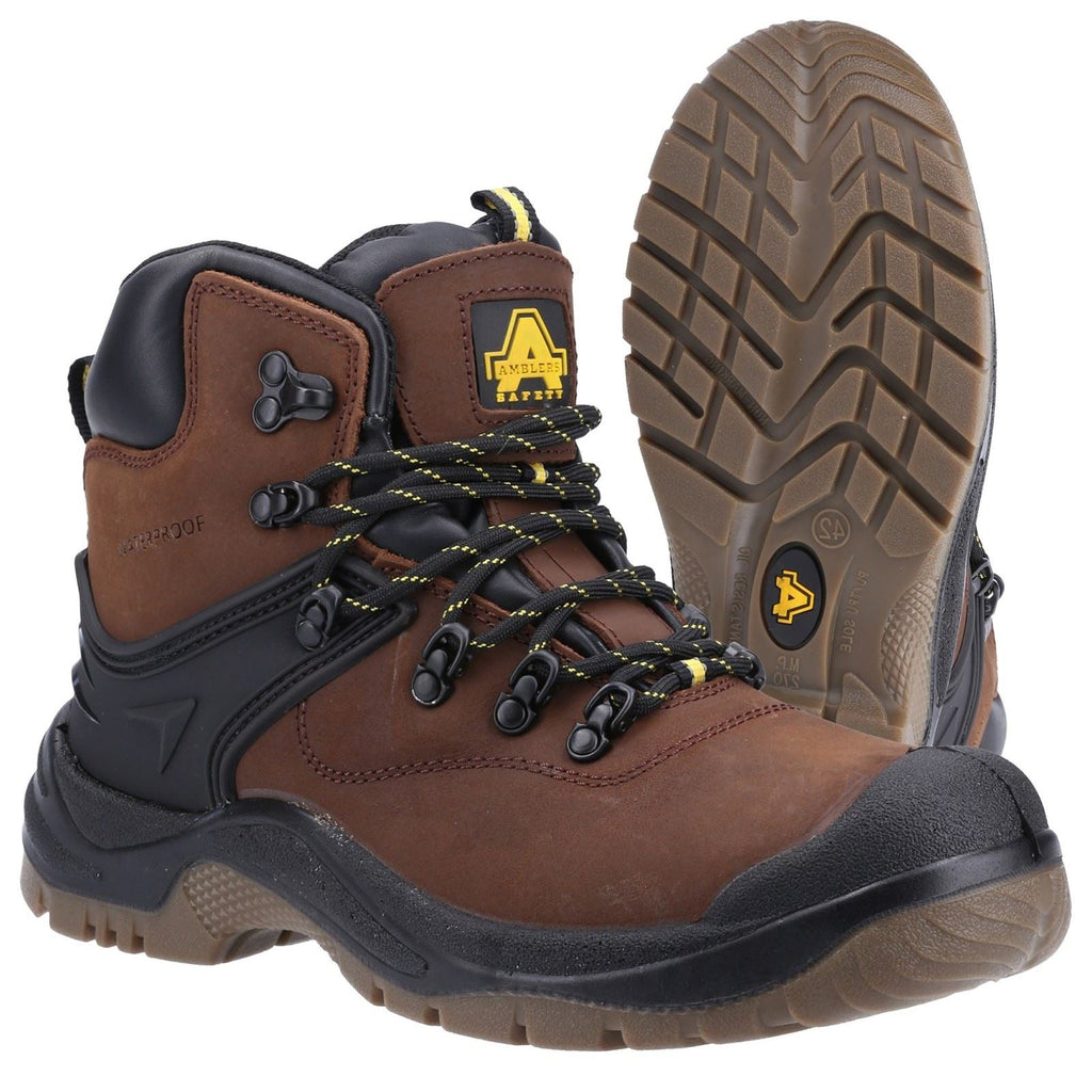 Amblers Men Boots - FS197 Safety Boot in Brown , 4-14