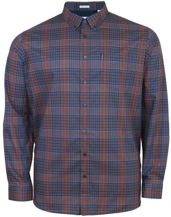 Ben Sherman Big Size Multicolour Check Long Sleeve Shirt For Men Size 2XL-5XL, 2 Options
