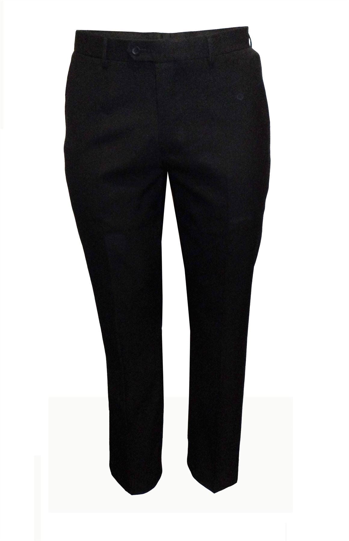 Cavani Men's Formal Classic Fit Suit Trousers in Black (Felix) Waist 40  to 60"