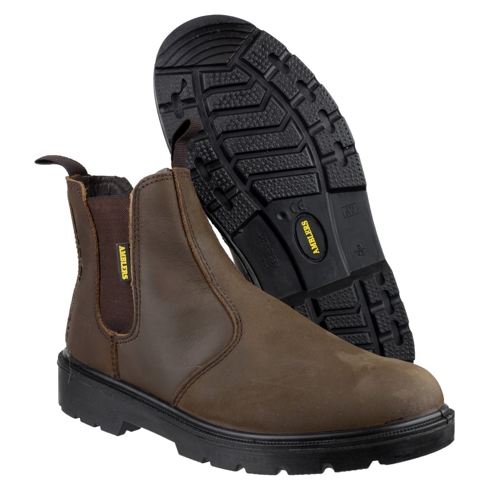 Amblers Men Boots - FS128 Safety Dealer Boot in Brown, 3-15