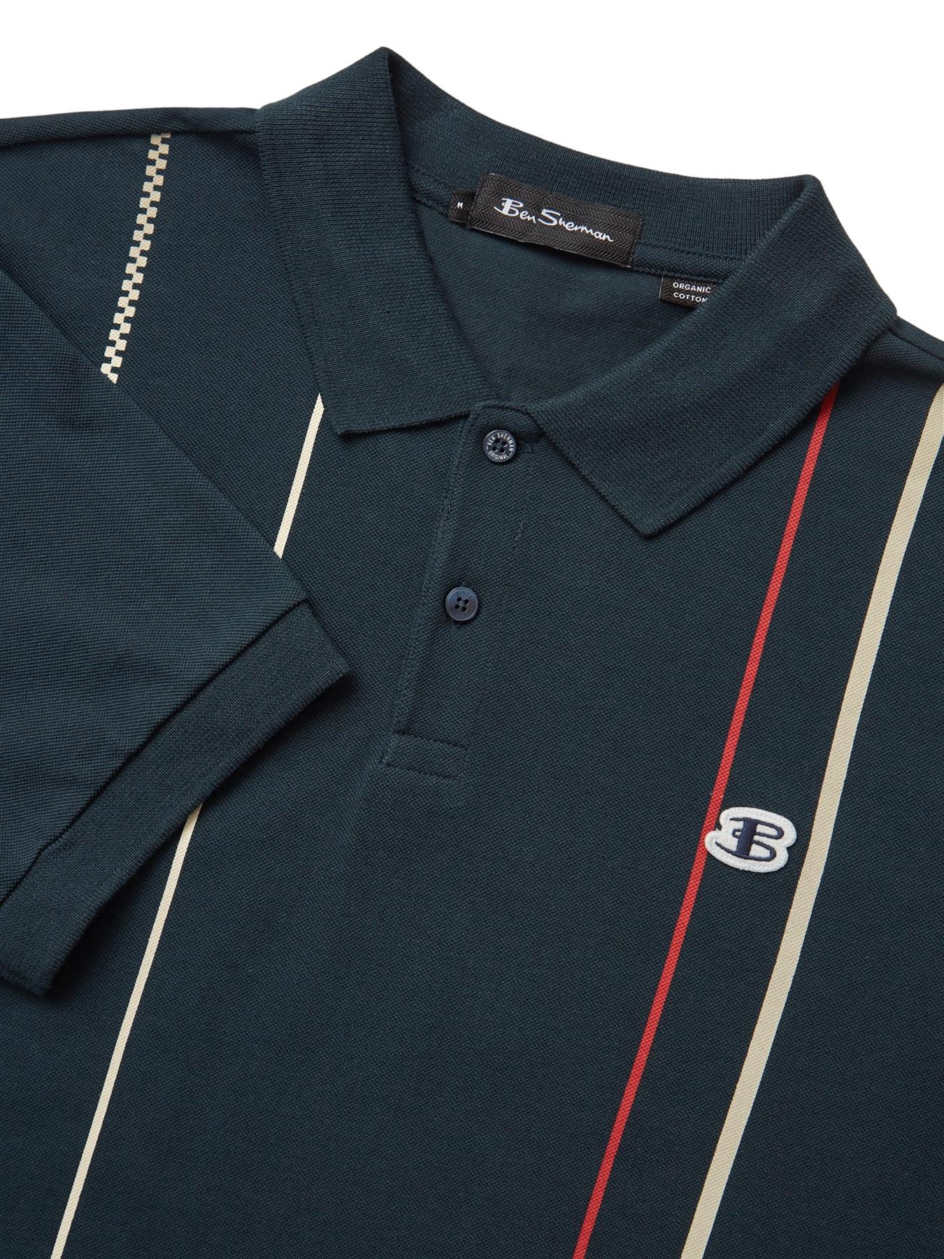 Ben Sherman Men's Plus Size Vertical Stripe Polo 2XL to 5XL