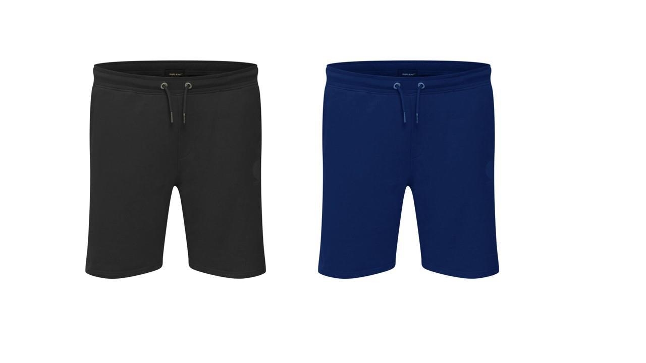 Blend Men's Big Size Fleece Shorts (20717085 ) Black, Navy, 2XL-6XL