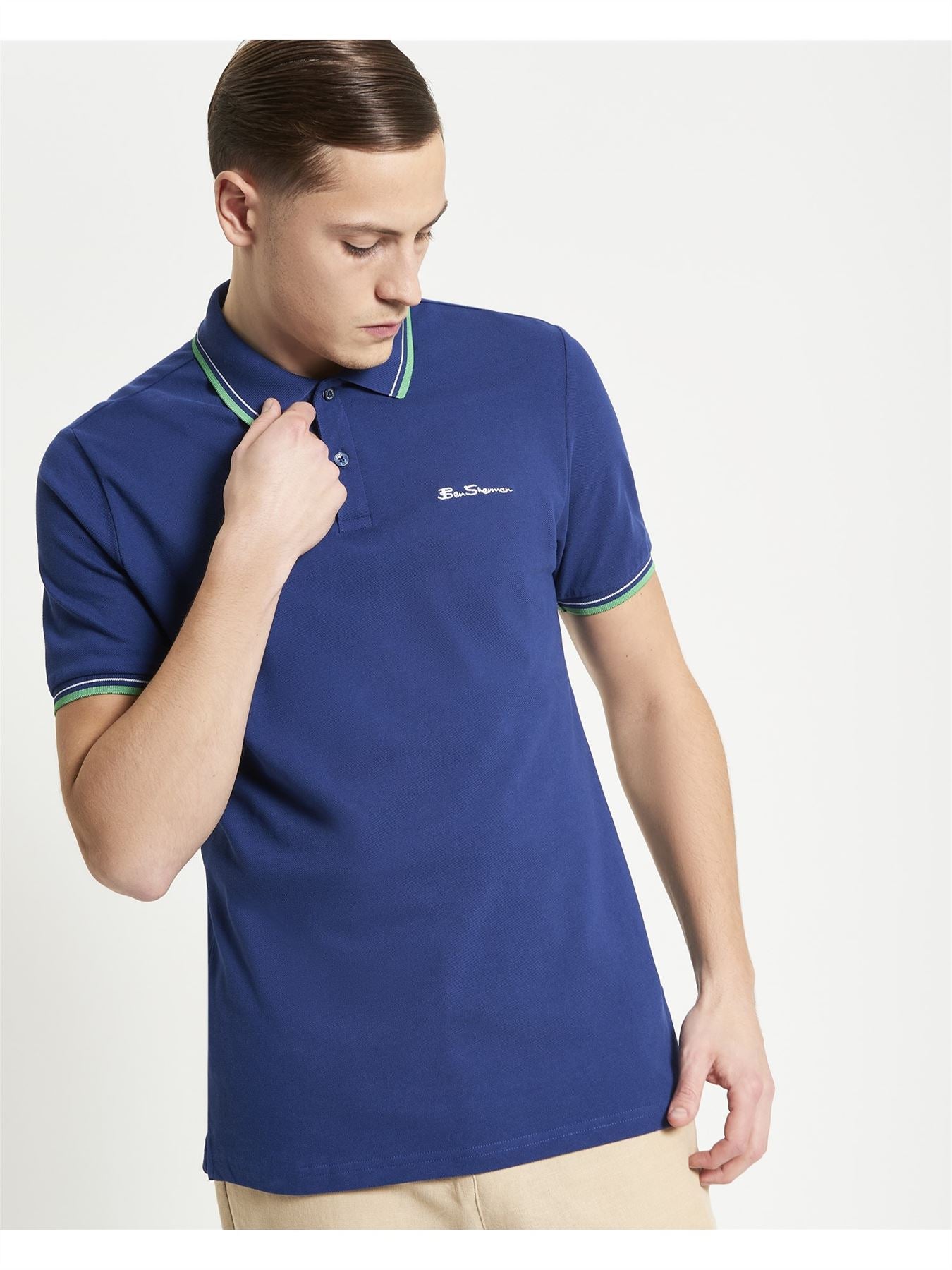Ben Sherman Signature Pique Polo Shirt For Men in 5 Colours, 2XL-5XL