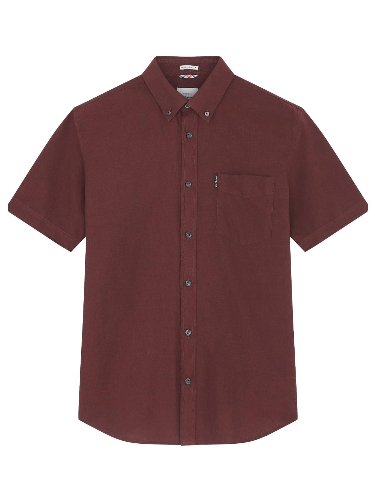 Ben Sherman Big Size Signature Oxford Short Sleeve Shirt For Men in 2 Colours, 2XL-5XL