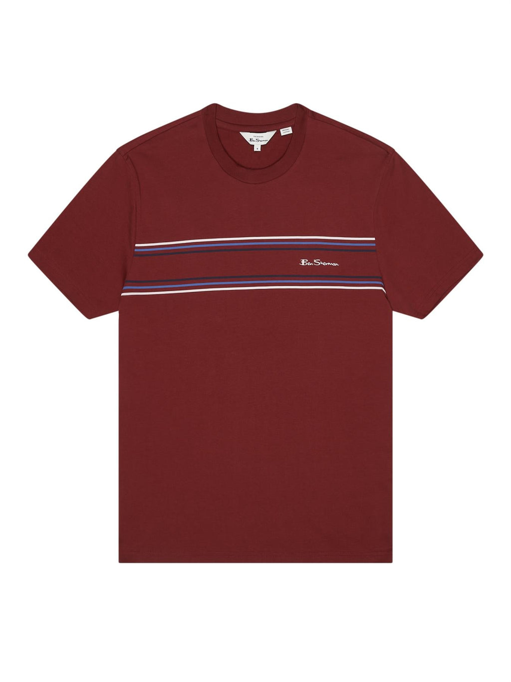 Ben Sherman Original Mens Stripe Logo Tee  in 2XL-5XL
