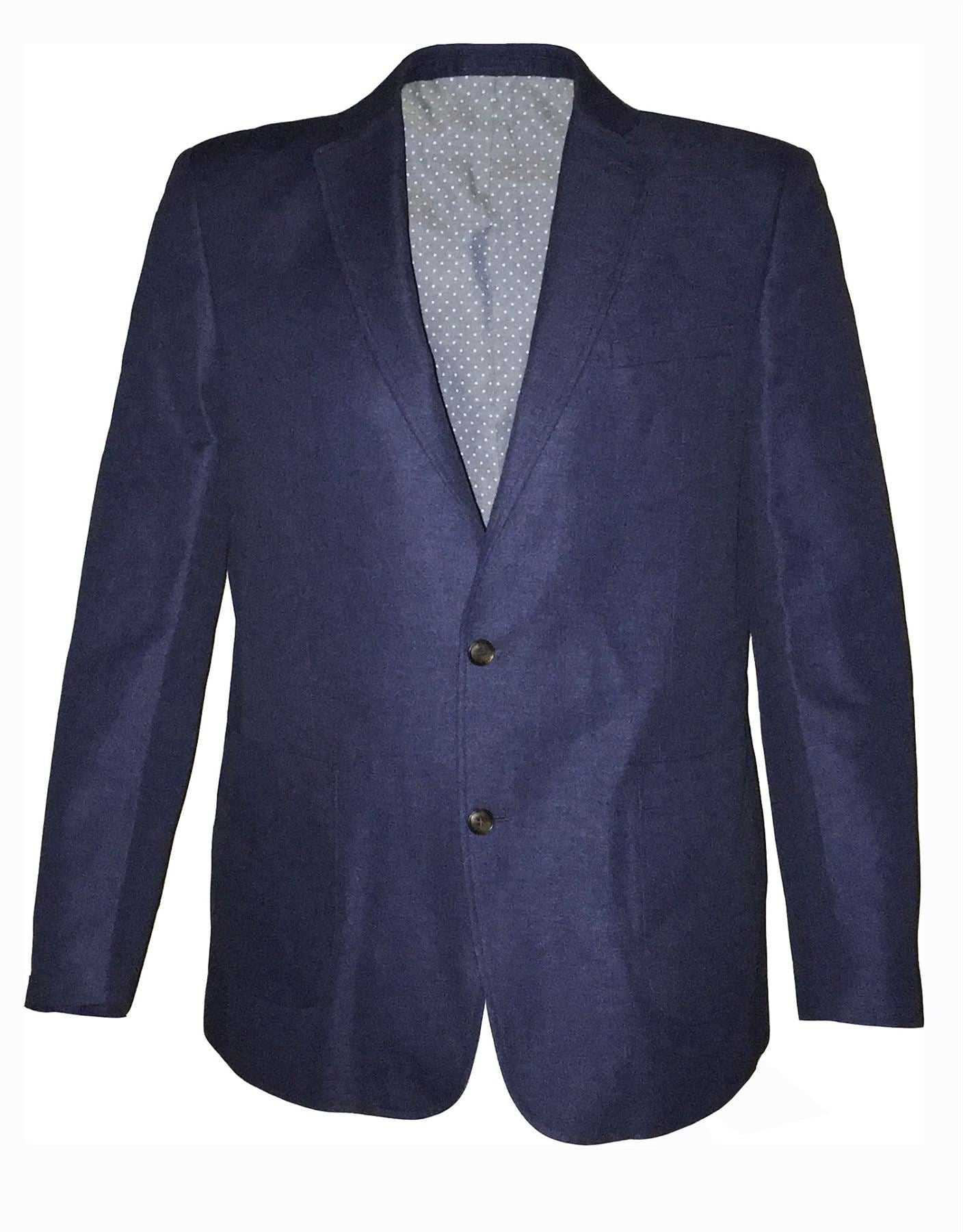 AD Hope Men's Extra Tall Smart Casual Blazer Jacket in Cobalt Blue in Size 42XL to 52XL
