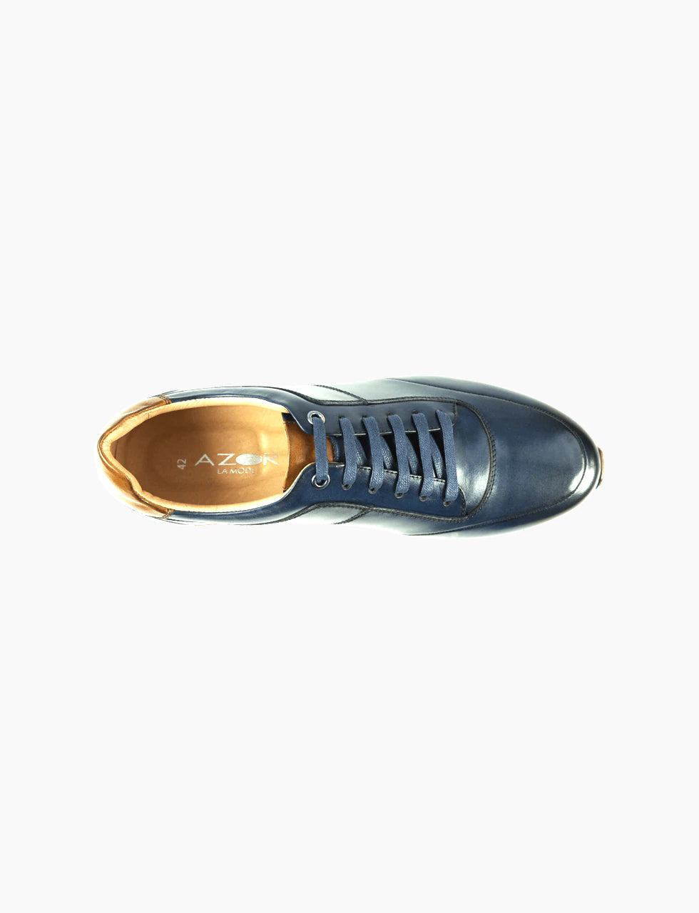 AZOR Mens Oval Calabria Casual Sports Sneaker Lace Up Shoes Blue UK 7 to UK 12