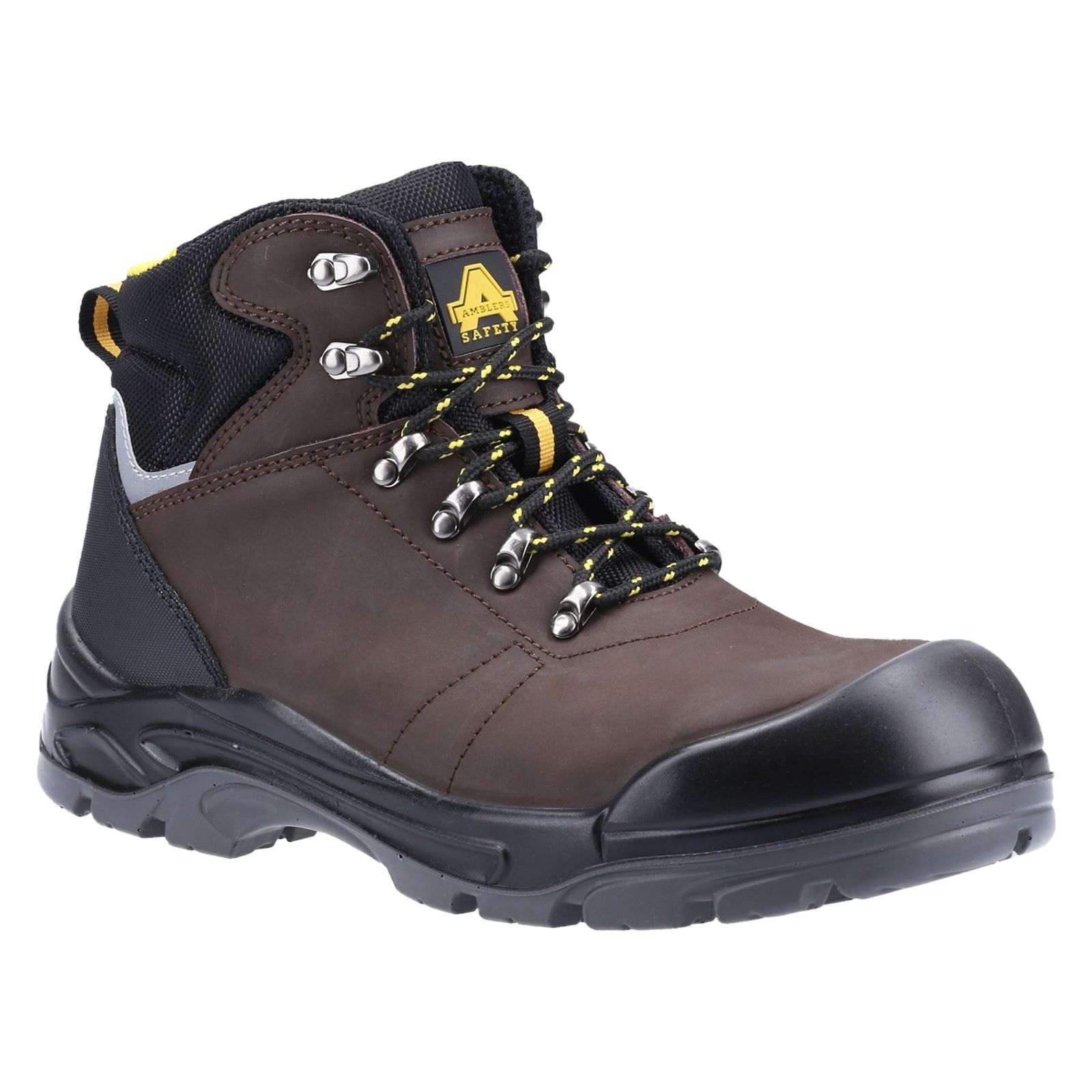Amblers Men Boots - AS203 Laymore Safety Boot in Brown, 6-12