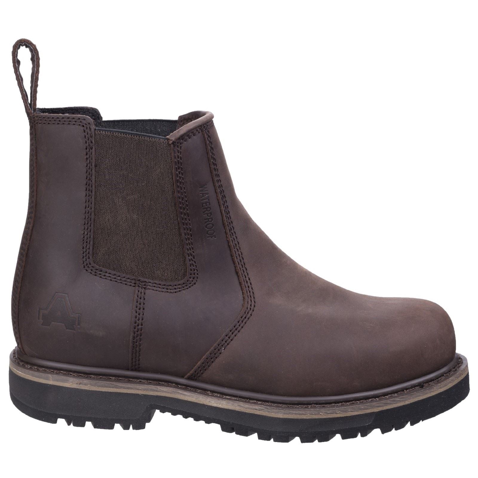 Amblers Men Boots - AS231 Dealer Safety Boot in Brown, 6-12