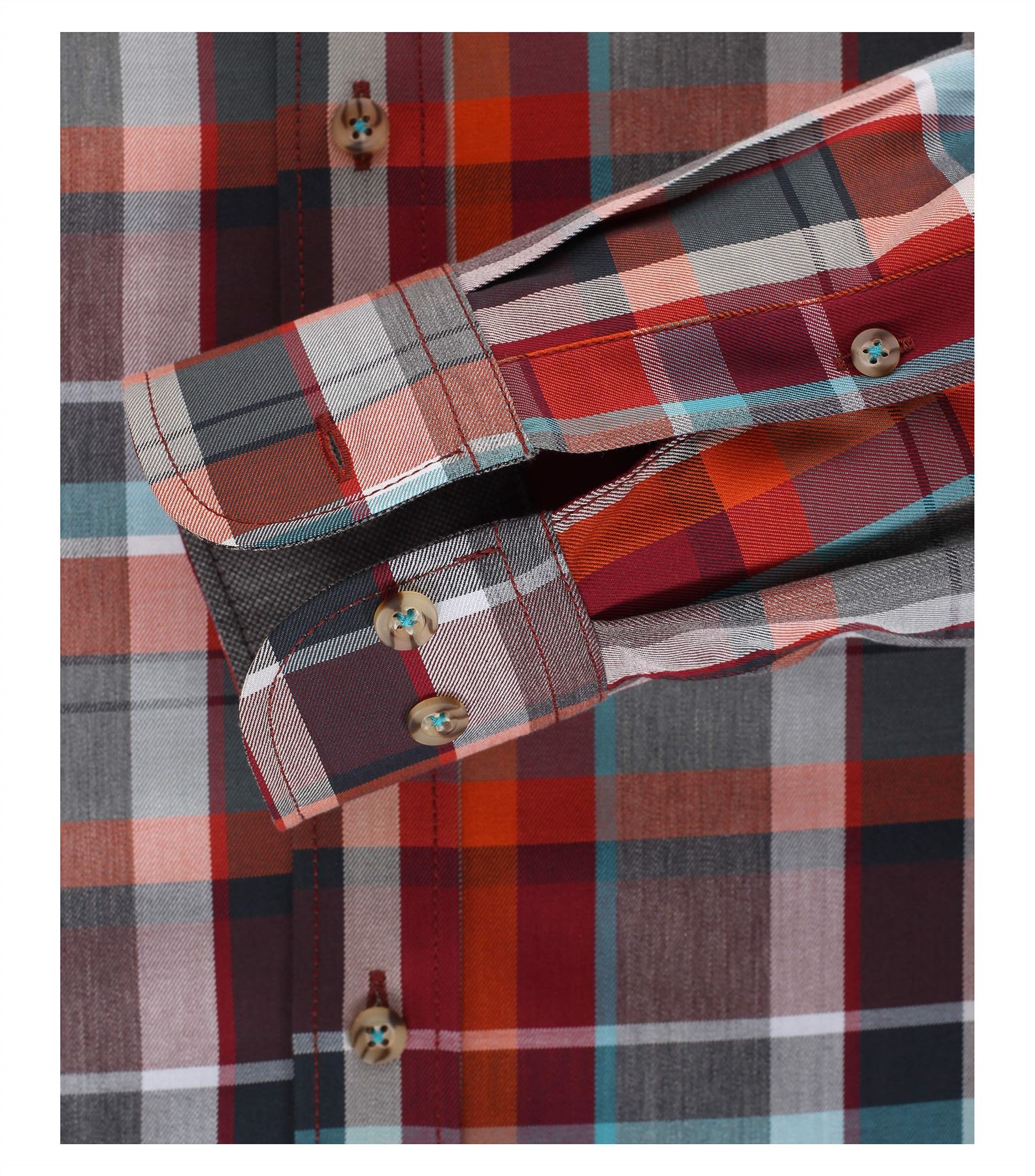 Casa Moda Premium Cotton Button Down Collar LS Check Shirt in size XXL to 5XL