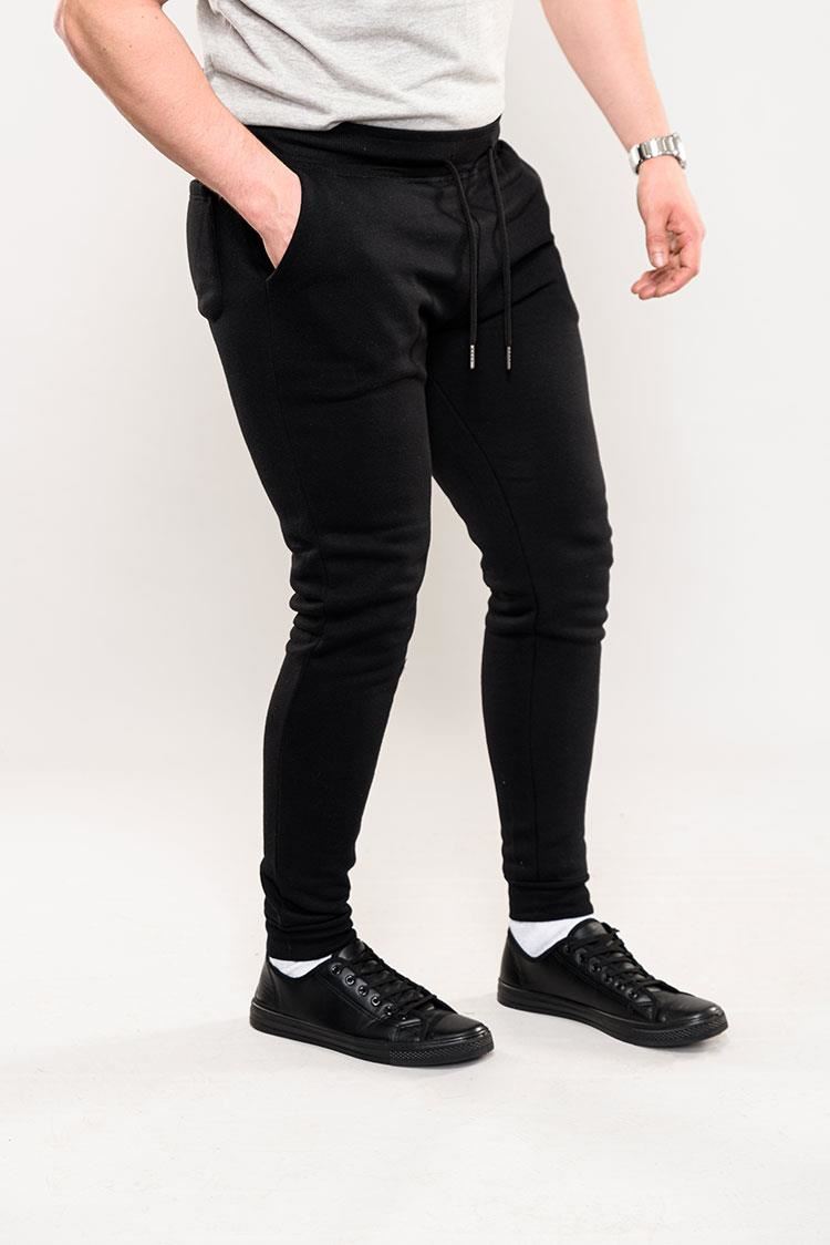 D555 Cuffed Jogger With Side Pockets And Drawcord (410804) 2XL- 6XL, Black