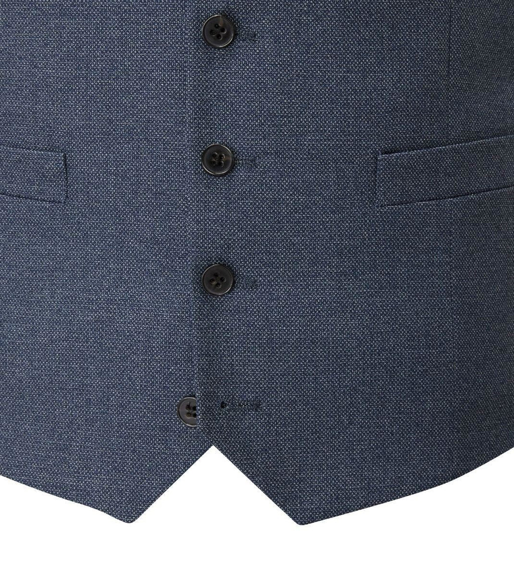 Skopes Men's Harcourt Tailored Fit Waist Coat in Blue 34 to 62 Regular
