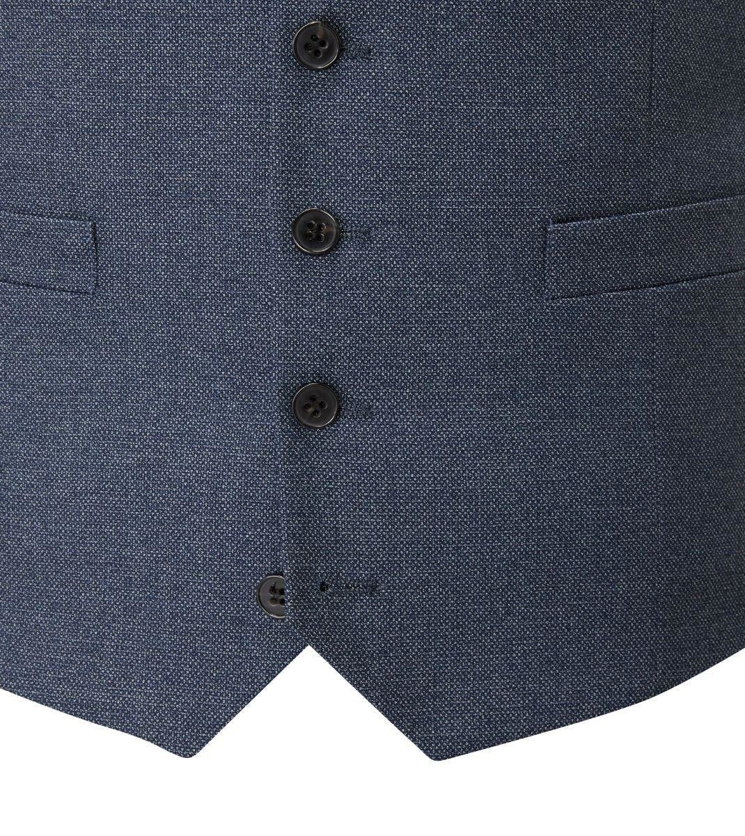 Skopes Men's Harcourt Tailored Fit Waist Coat in Blue 34 to 62 Regular