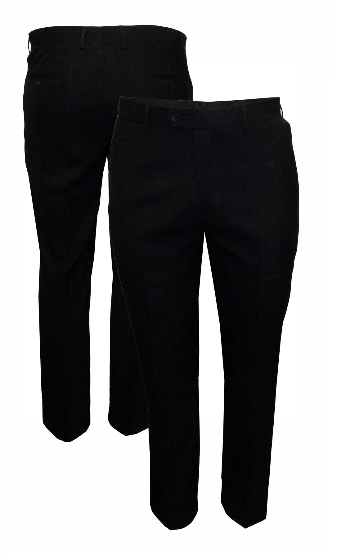 Cavani Men's Formal Classic Fit Suit Trousers in Black (Felix) Waist 40  to 60"