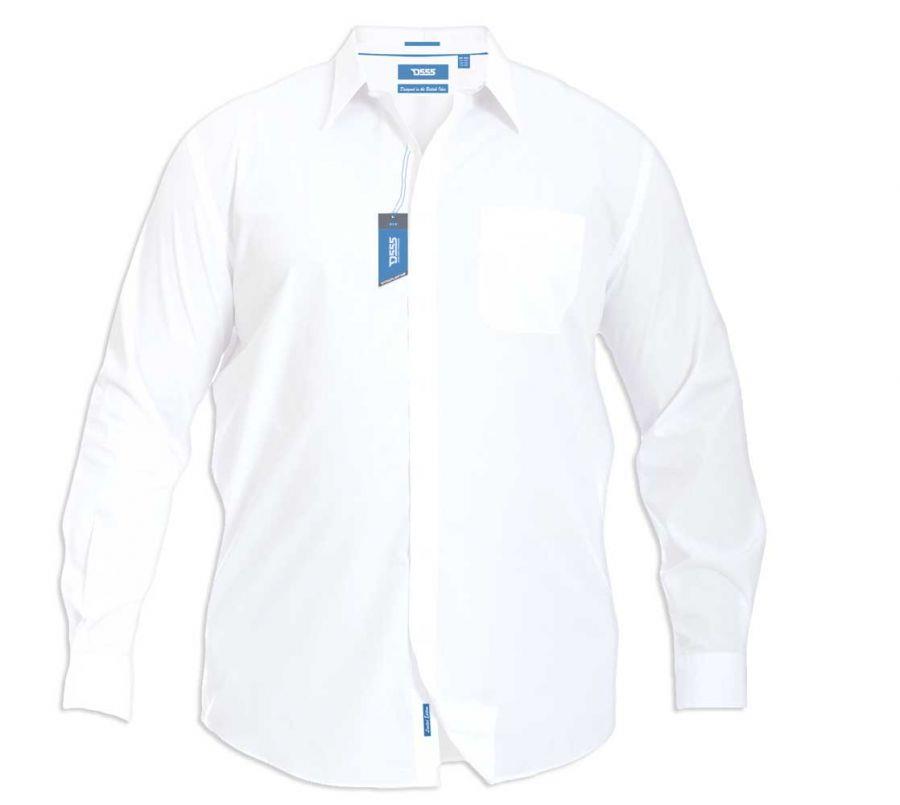 AIDEN - D555 Mens Plus Size Long Sleeve Easy Iron Classic Regular Shirt