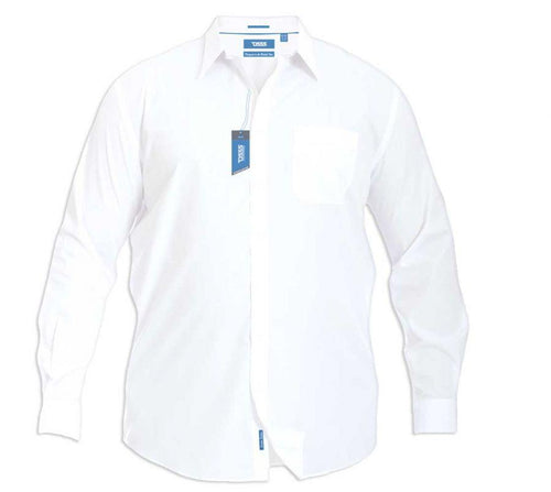 AIDEN - D555 Mens Plus Size Long Sleeve Easy Iron Classic Regular Shirt