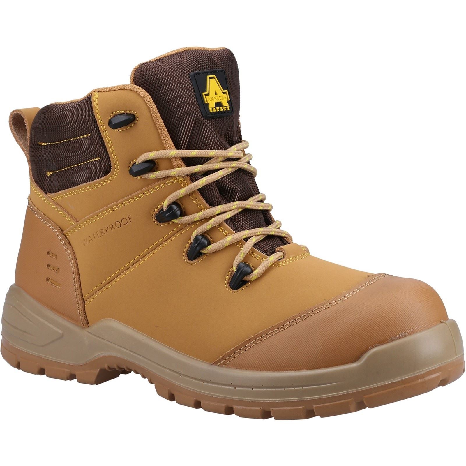 Amblers Women Boots - AS308C Metal Free Safety Boot in Honey, 4-14