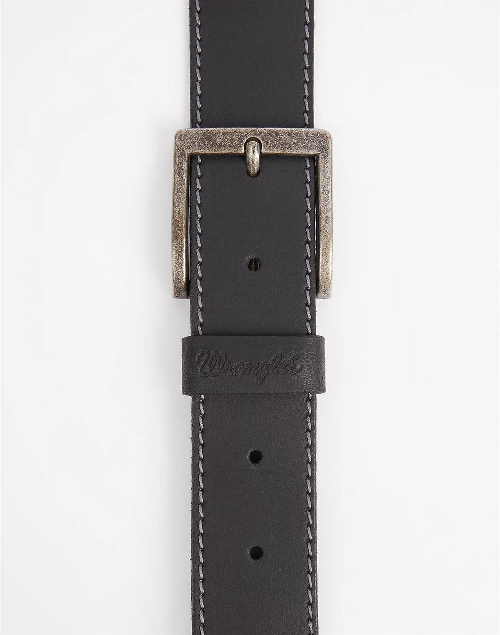 Wrangler Men's Premium Leather Stitched Belt in Brown & Black Size 80" to 115"