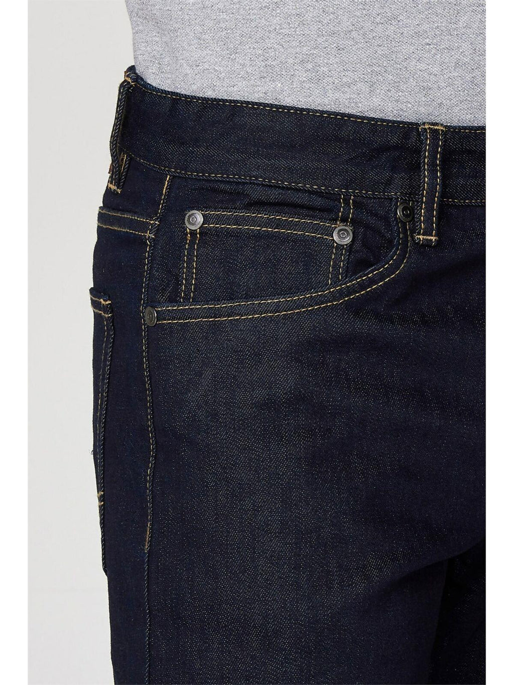 Ben Sherman Mens Big Size Straight Leg Rinsewash Jeans
