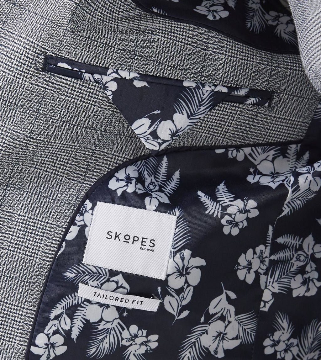 Skopes Slim Fit Suit Jacket Anello in Grey 30 to 48