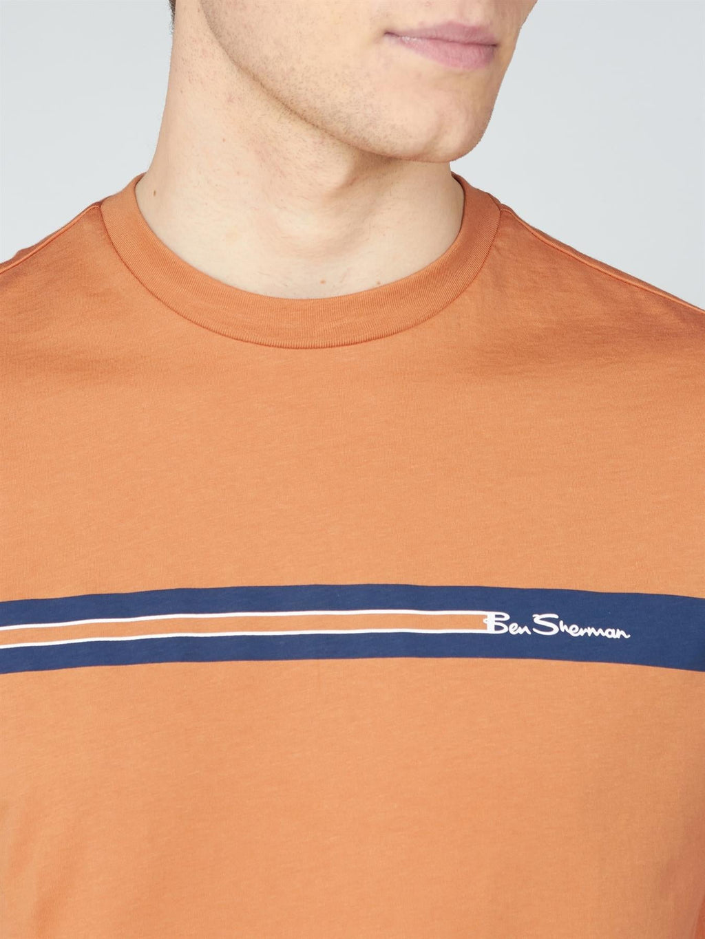 Ben Sherman Men's Regular Fit Chest Stripe Tee (0063358) M-XXL, 2 Colours