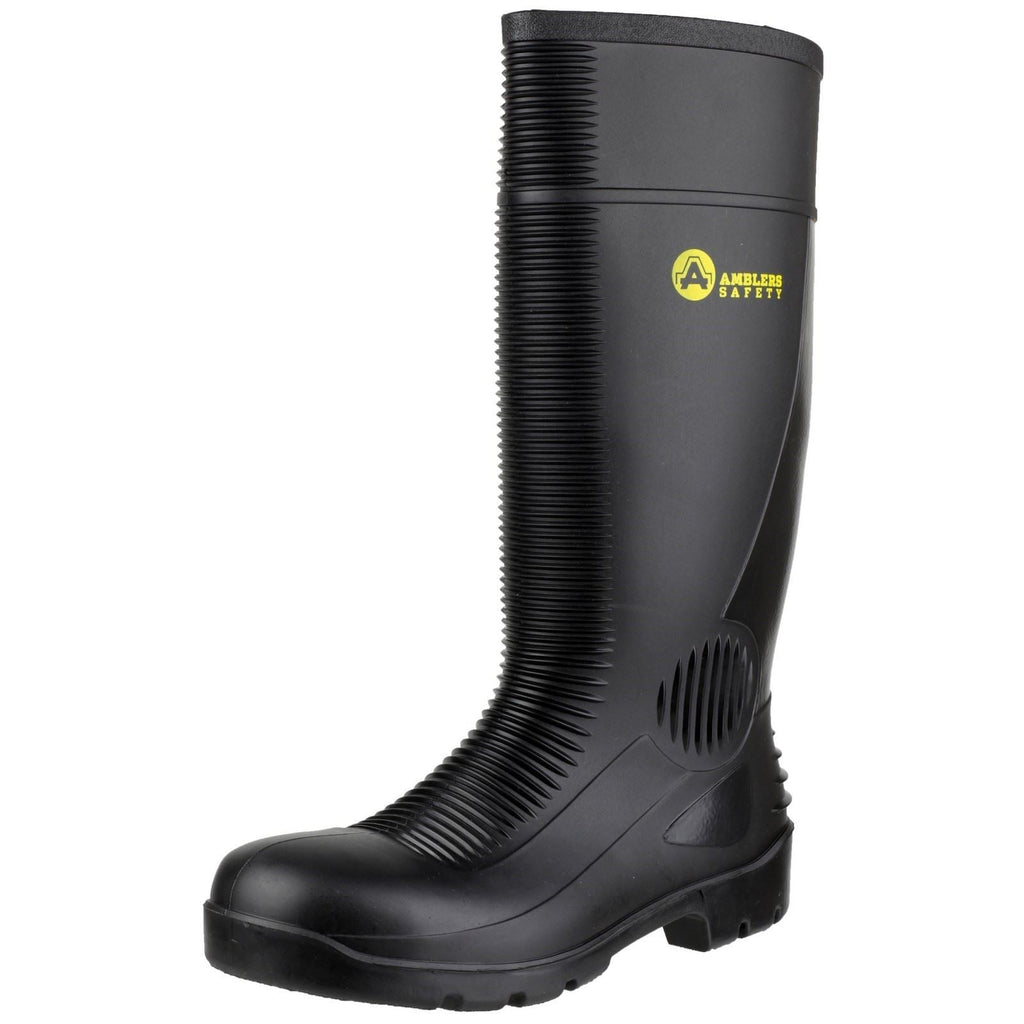Amblers Men Boots - FS100 Admin Safety Wellington in Black, 4-14