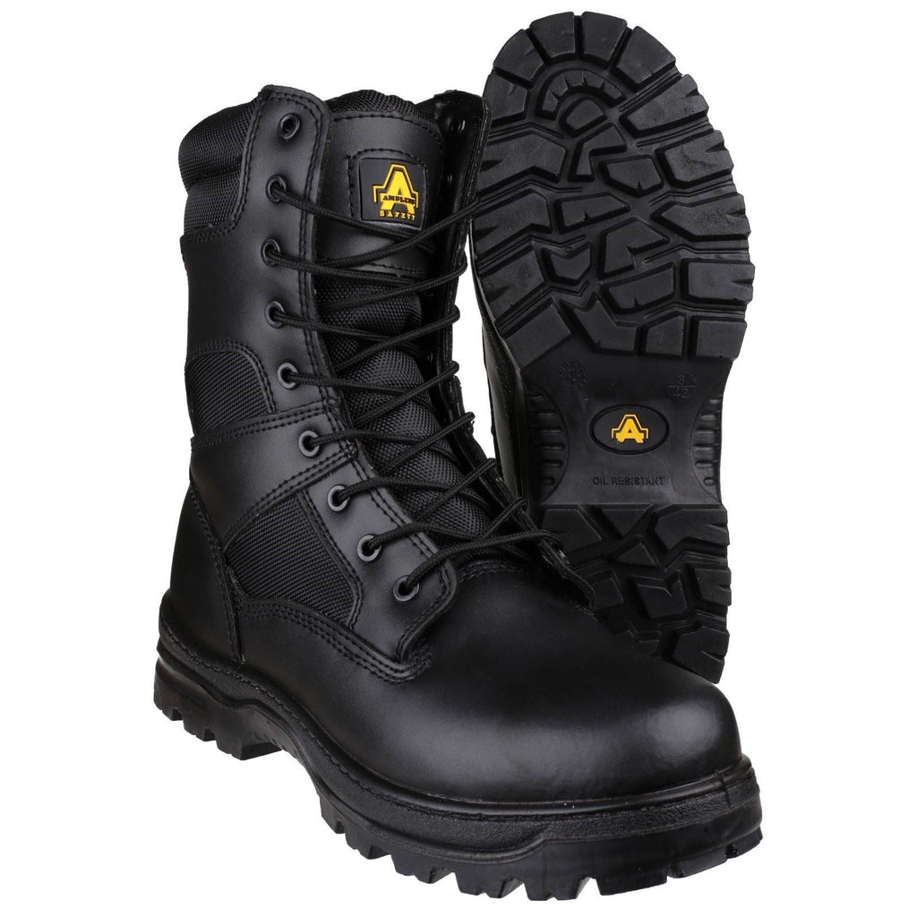 Amblers Men Boots - FS009C Hi-leg Safety Boot in Black, 4-14