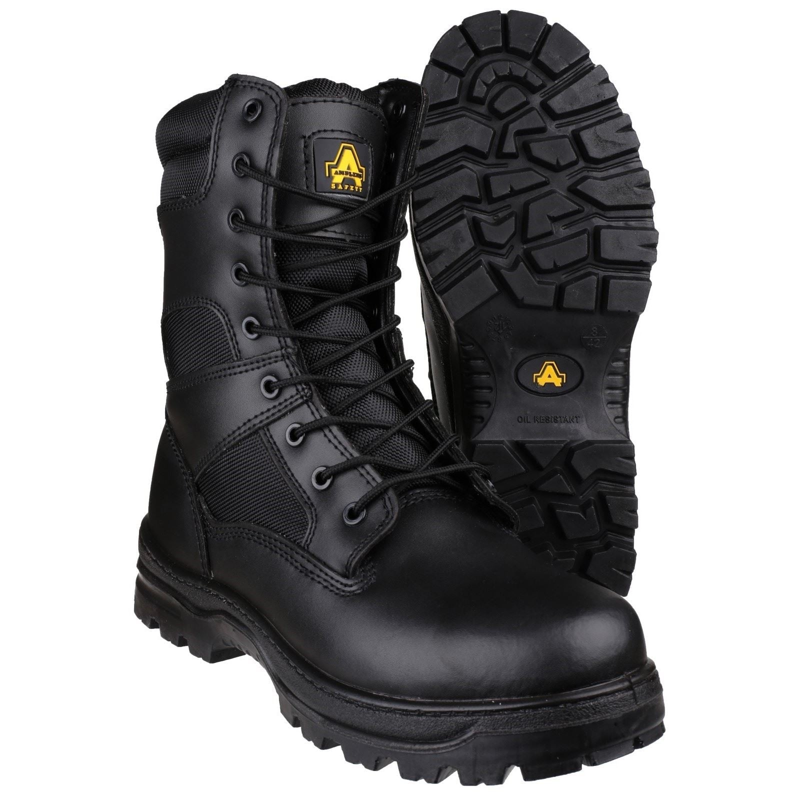 Amblers Men Boots - FS009C Hi-leg Safety Boot in Black, 4-14
