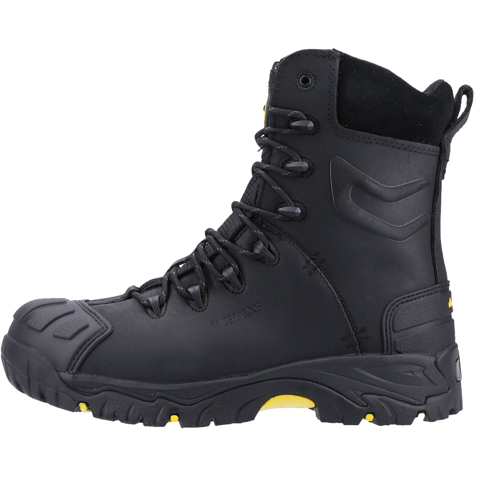Amblers Women Boots - FS999 Hi Leg Safety Boot With Side Zip in Black, 3-14