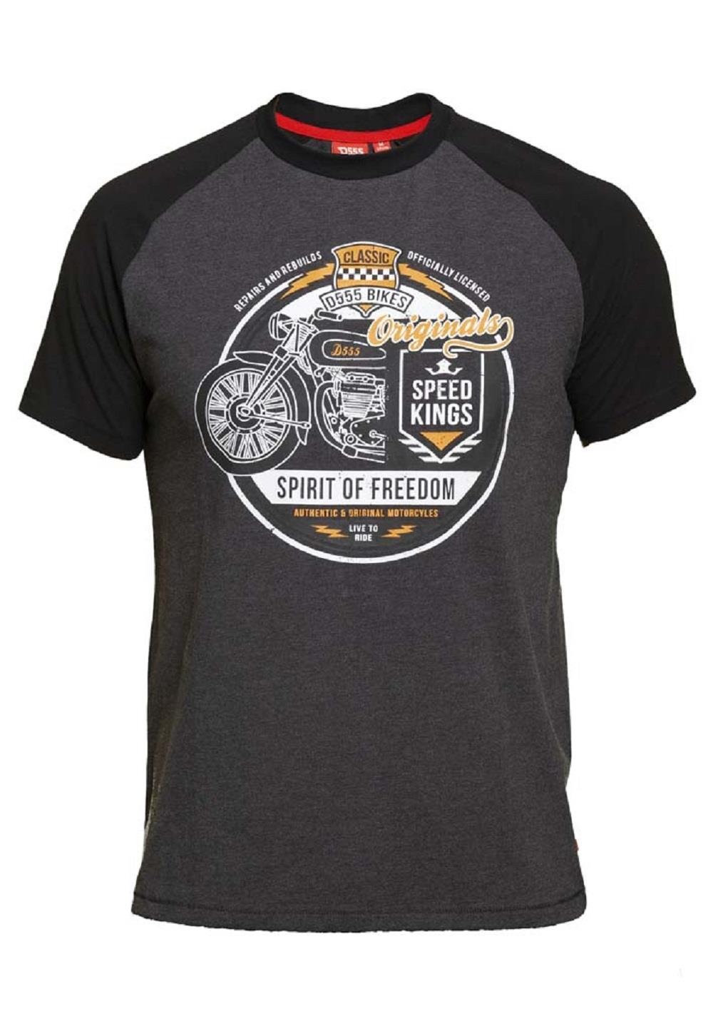 D555 Men's Big Size Crew Neck Printed T-Shirt (AW19)