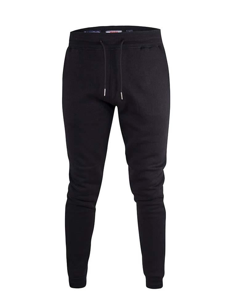 D555 Cuffed Jogger With Side Pockets And Drawcord (410804) 2XL- 6XL, Black