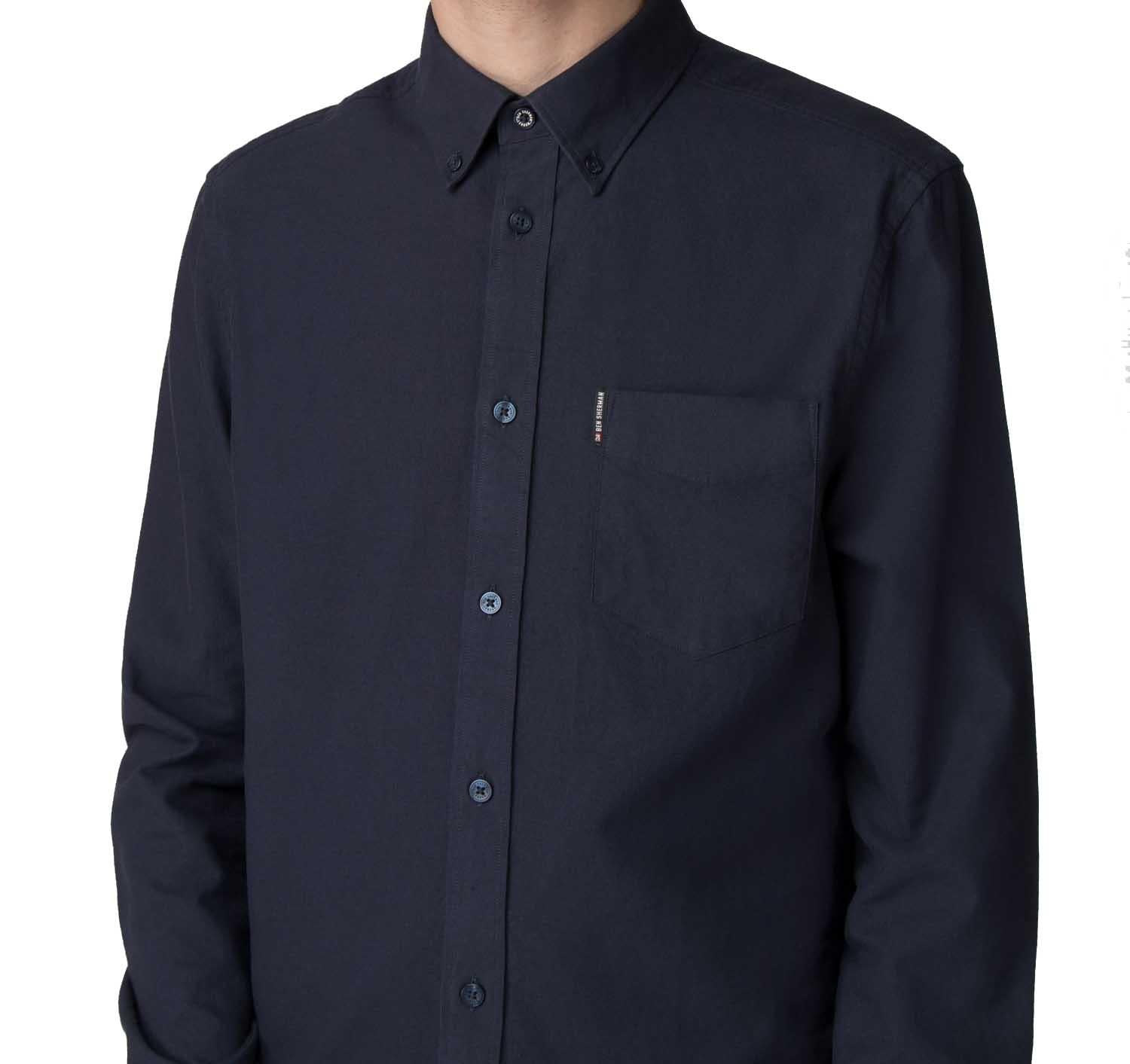 Ben Sherman Men's Big Size Long Sleeve Classic Oxford Cotton Shirt XXL-5XL