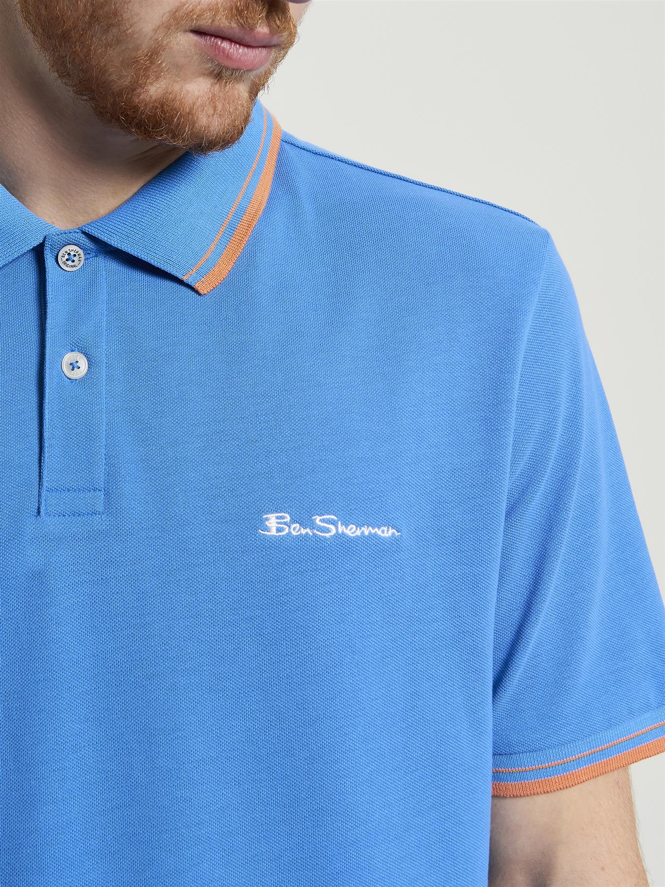 Ben Sherman Signature Pique Polo Shirt For Men in 5 Colours, 2XL-5XL
