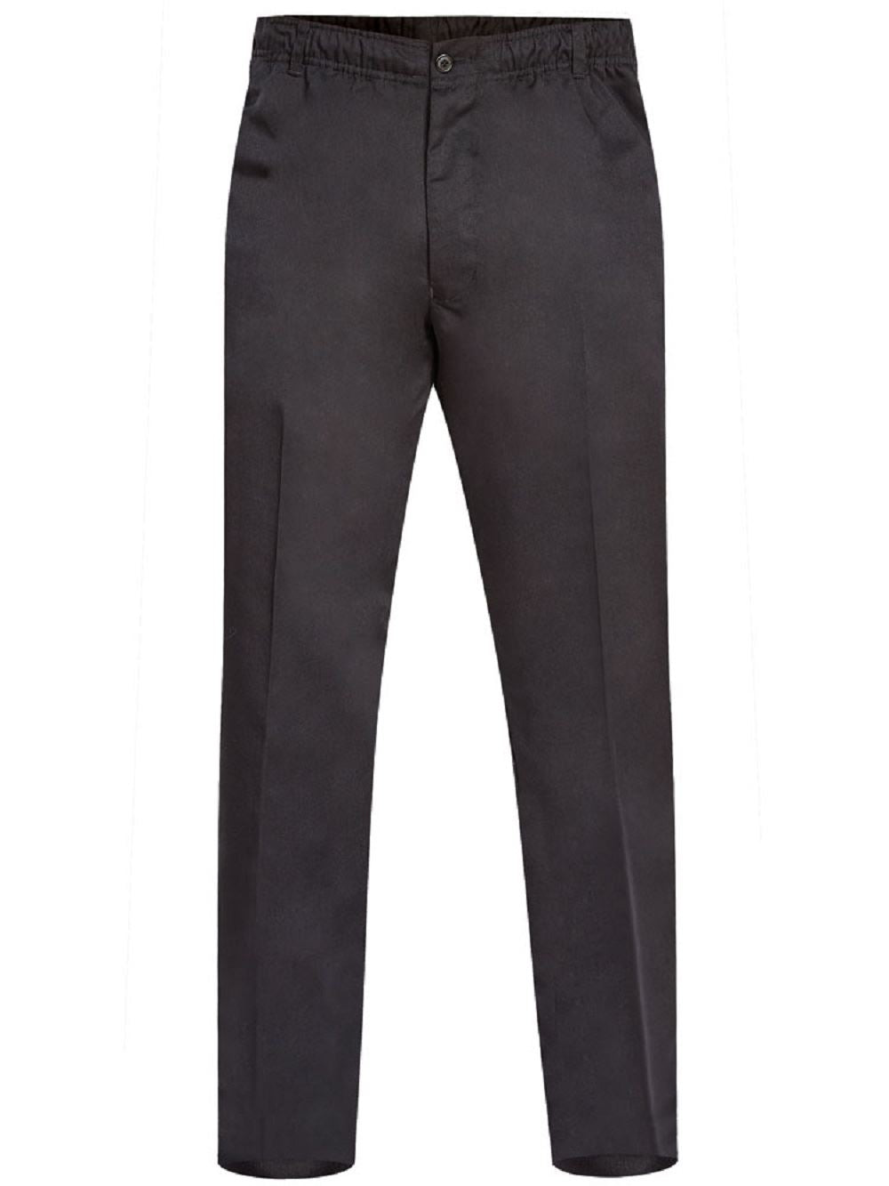 BASILIO - D555 Full Elastic Waist Rugby Trouser Black 40-60