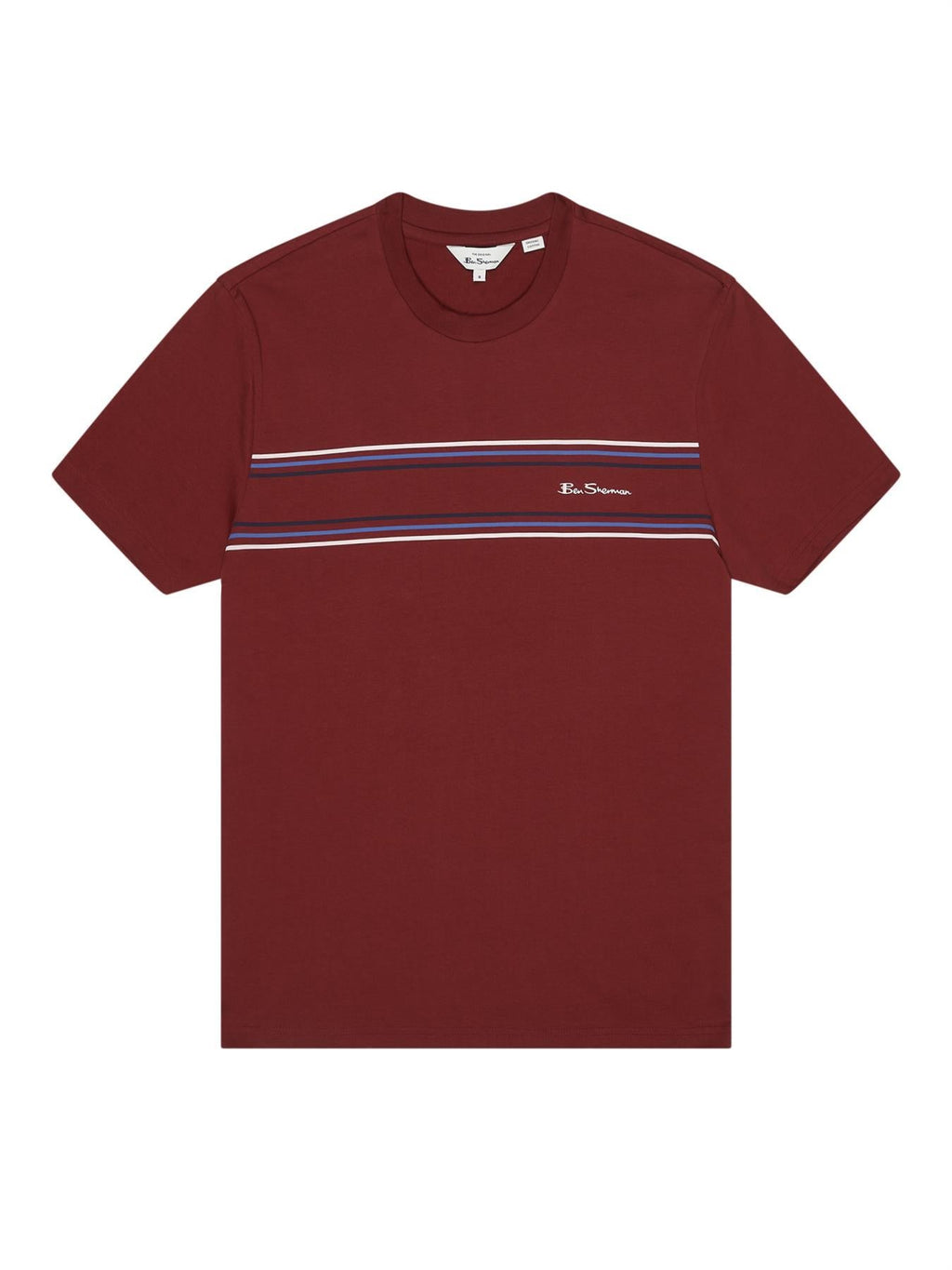 Ben Sherman Original Mens Stripe Logo Tee  in 2XL-5XL