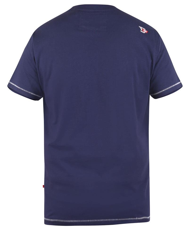 D555 Canterbury Printed Nautical Supplies Crew Neck Tee (601121) Size 3XL-6XL, Navy