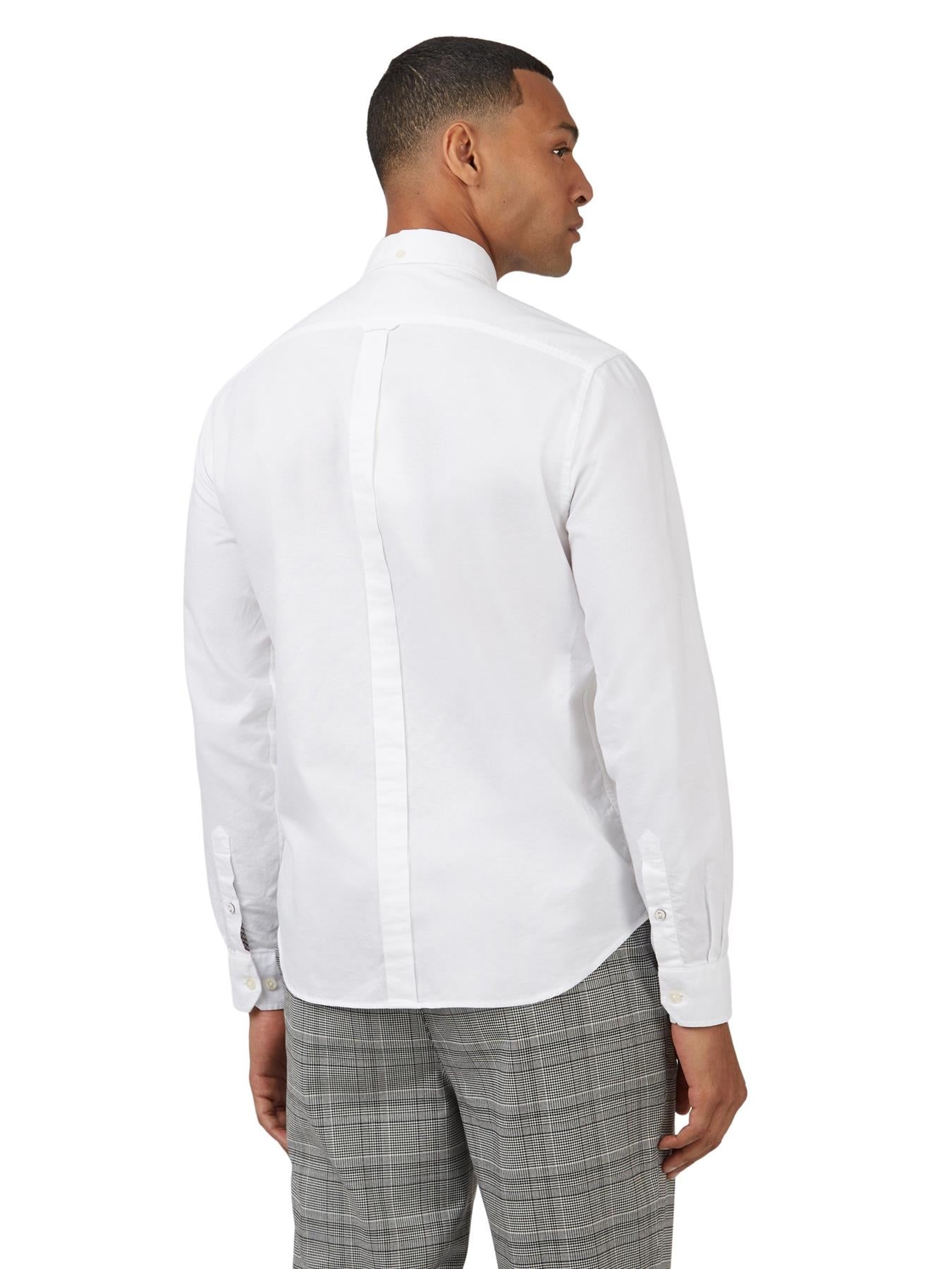 Ben Sherman Men's  Long Sleeve Organic Cotton Oxford Shirt 2XL to 5XL, 4 Colours
