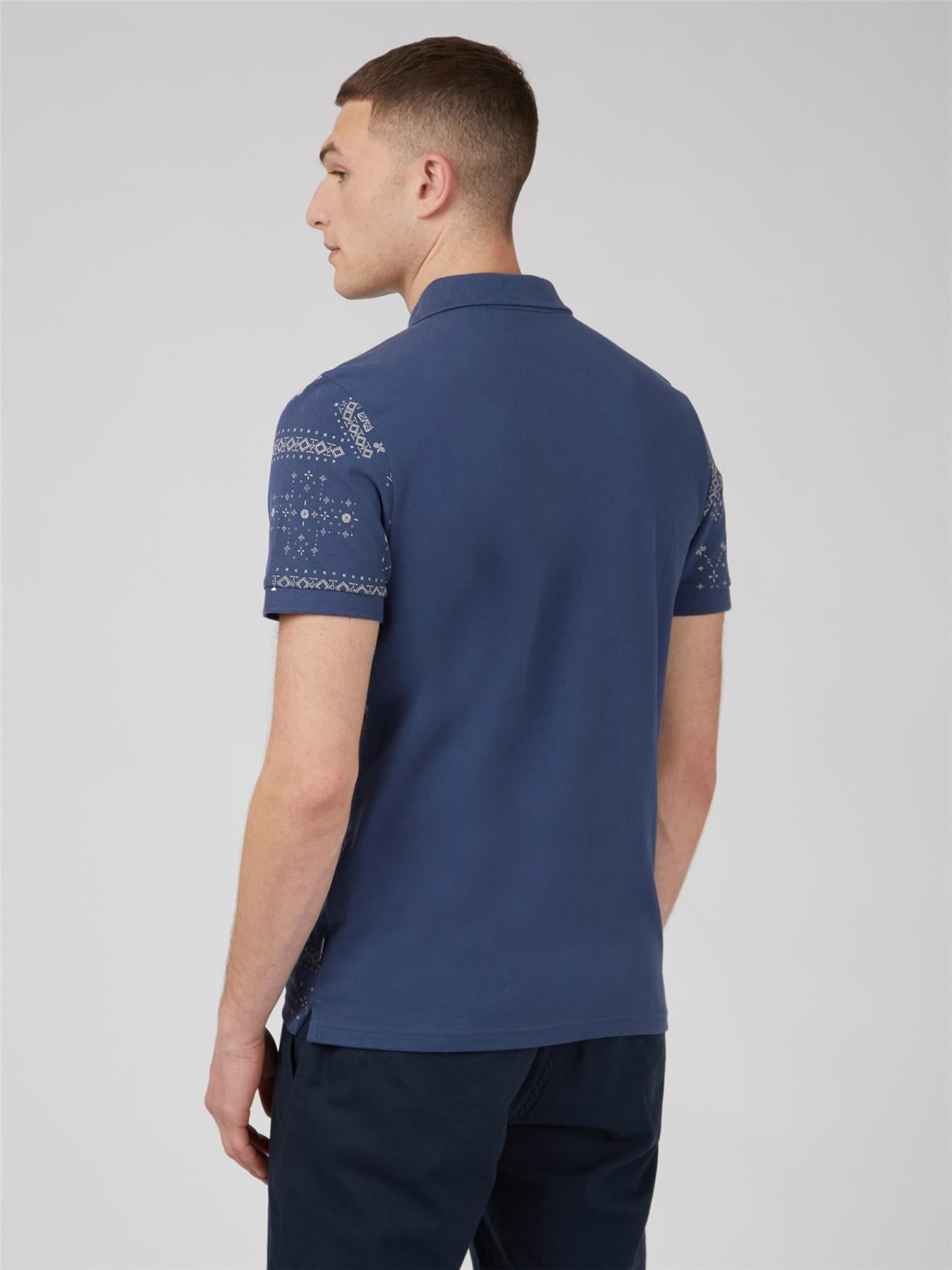 Ben Sherman (0070757IL) Men's Signature Polo in Blue 2XL to 5XL