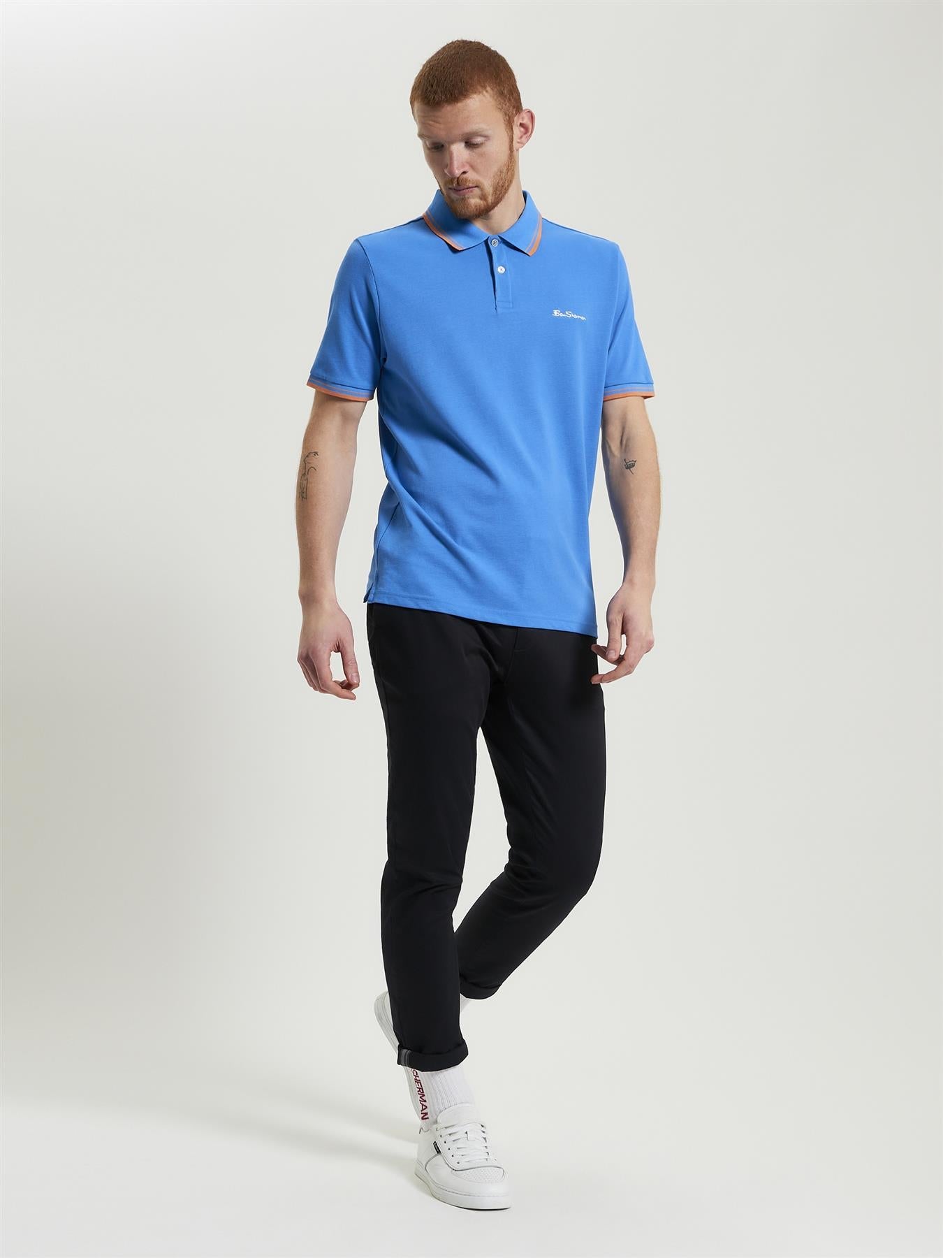 Ben Sherman Signature Pique Polo Shirt For Men in 5 Colours, 2XL-5XL