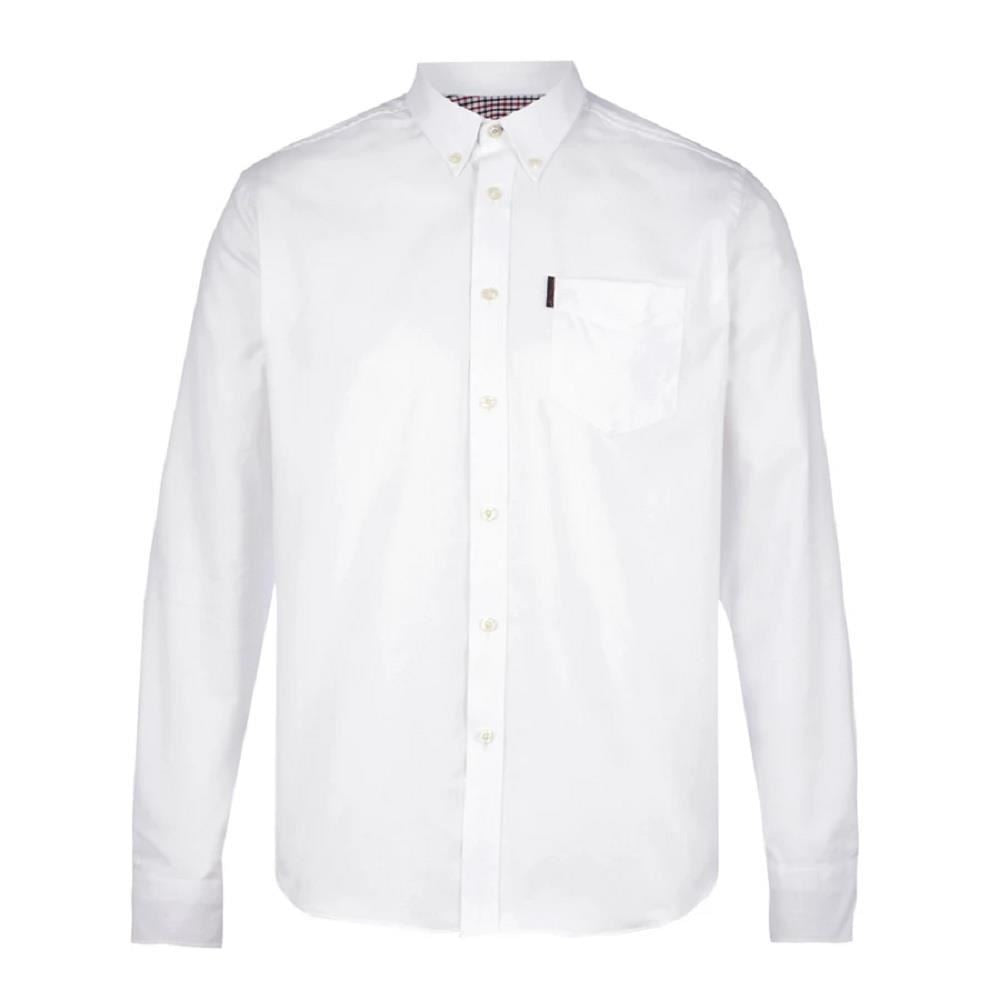 Ben Sherman Men's Big Size Long Sleeve Classic Oxford Cotton Shirt XXL-5XL